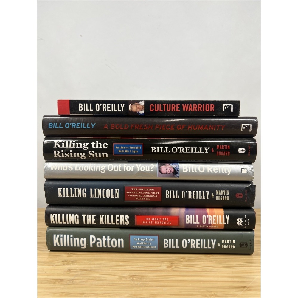 Bill O'Reilly 7 Book Lot Killing Lincoln Patton Rising‎ Sun Killers HC PB
